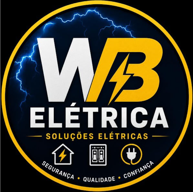 Logo WB Elétrica: soluções elétricas, segurança, qualidade e confiança